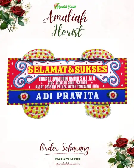 Papan Bunga Ucapan Selamat Prasutan